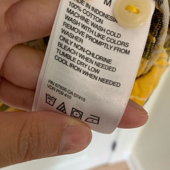 Nautica Jeans Company Plaid Button Down, Medium - Picture 4 of 5